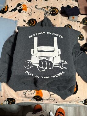 Destroy Excuses 'Put In The Work' Dark Gray Hoodie